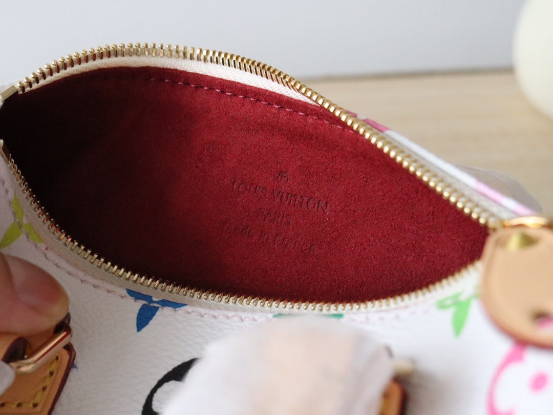 EAST WEST 15 BAG IN WHITE MIX COLORFUL CALFSKIN