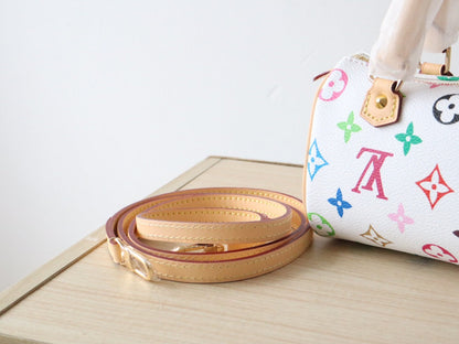 EAST WEST 15 BAG IN WHITE MIX COLORFUL CALFSKIN