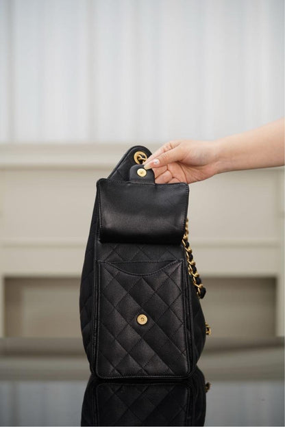Chanel 25 Caviar Black Large size