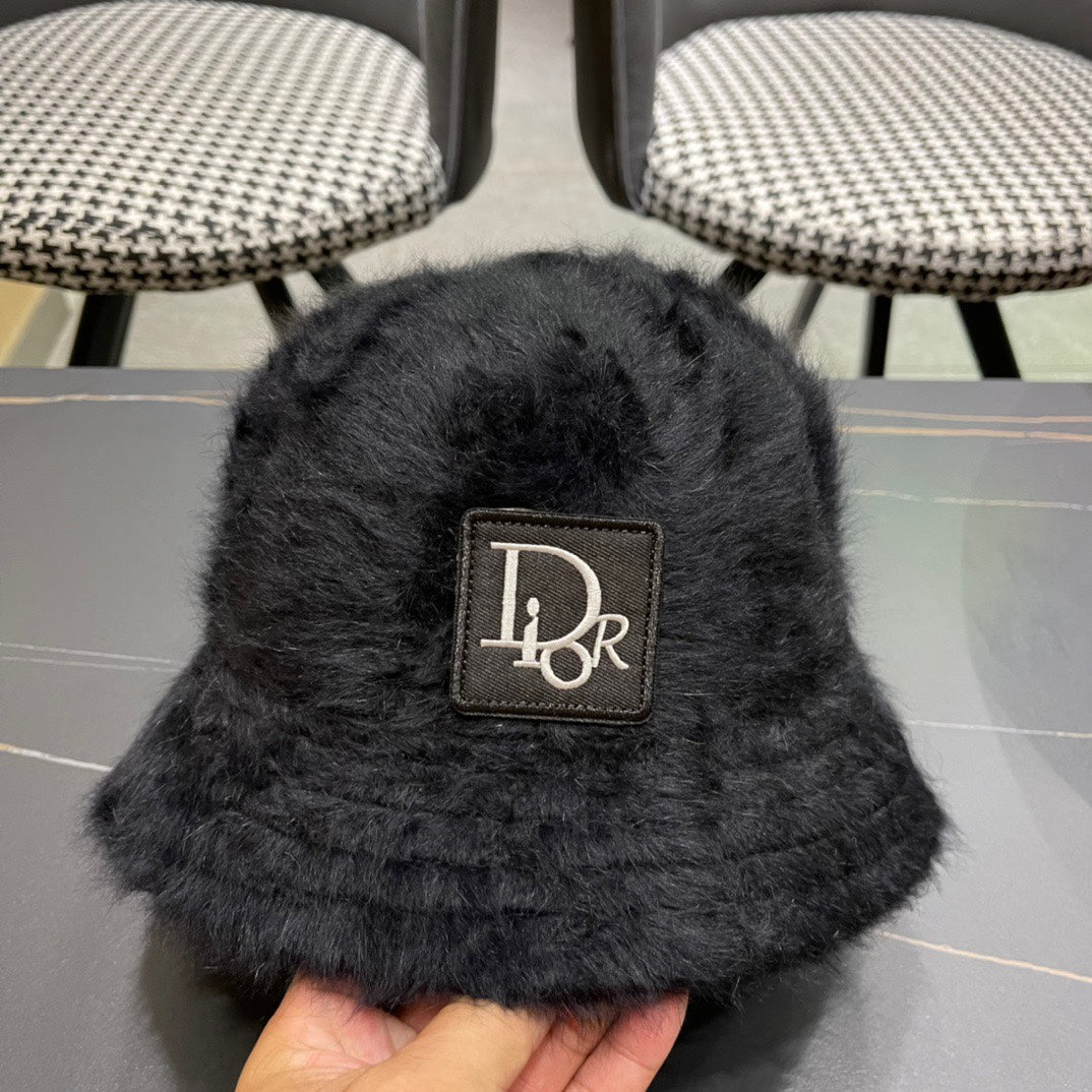 BUCKET HAT IN BLACK MIXED WOOL 416223