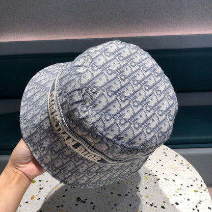 BUCKET HAT IN BLUE GRAY COTTON 429924