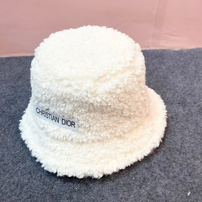BUCKET HAT IN WHITE FLEECE 436569