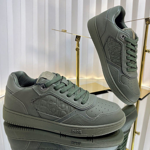 B27 LOW-TOP SNEAKER ARMY GREEN SMOOTH CALFSKIN