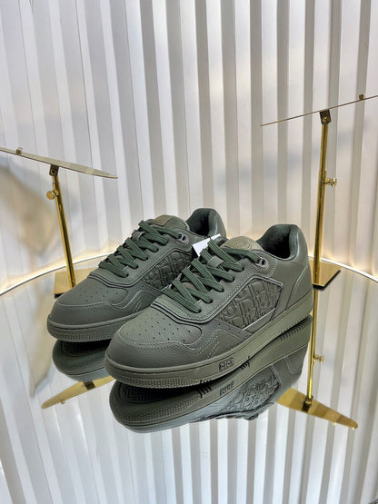 B27 LOW-TOP SNEAKER ARMY GREEN SMOOTH CALFSKIN