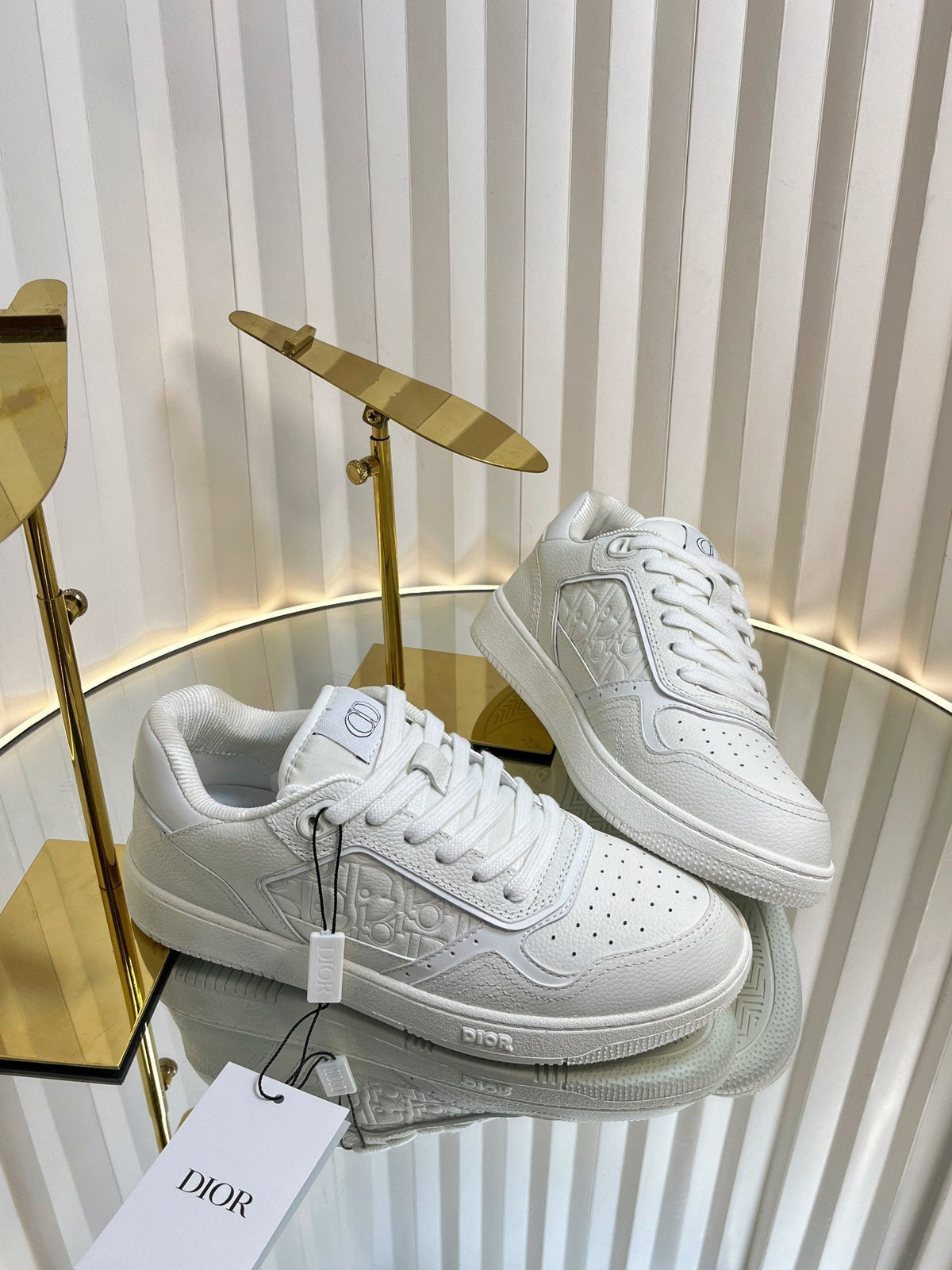 B27 LOW-TOP SNEAKER WHITE SMOOTH CALFSKIN