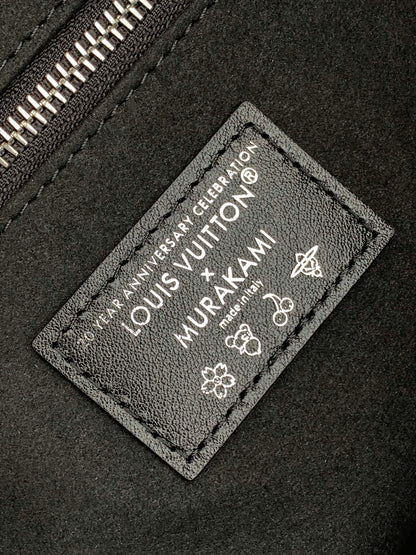 CARRYALL VIBE BAG 39 IN BLACK LAMBSKIN MONOGRAM PATTERN