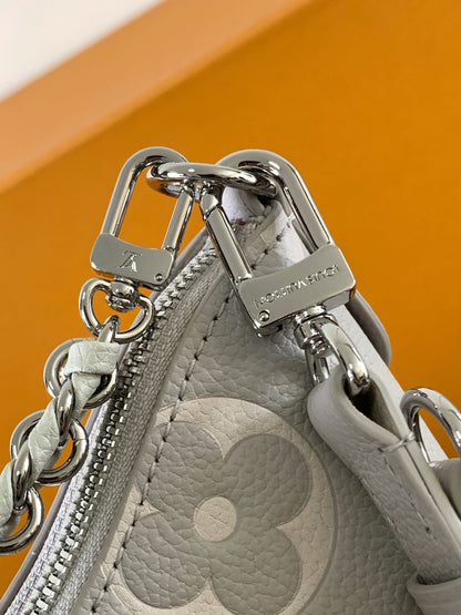 BOULOGNE 29 IN GREY MONOGRAM EMPREINTE LEATHER SILVER HARDWARE