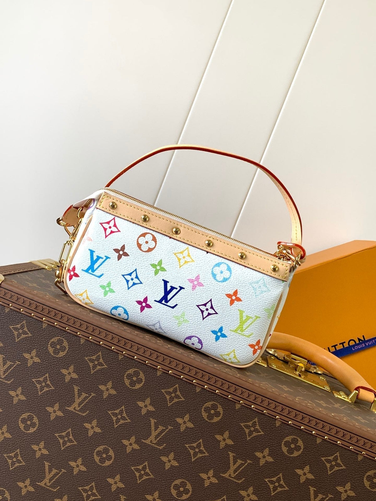 POCHETTE ACCESSOIRES BAG 22 IN MULTICOLOR MONOGRAM CANVAS AND COWHIDE