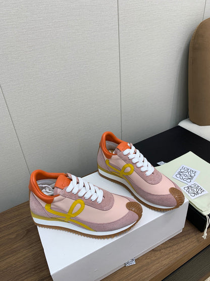 LW FLOW RUNNER SNEAKER LIGHT PINK SUEDE