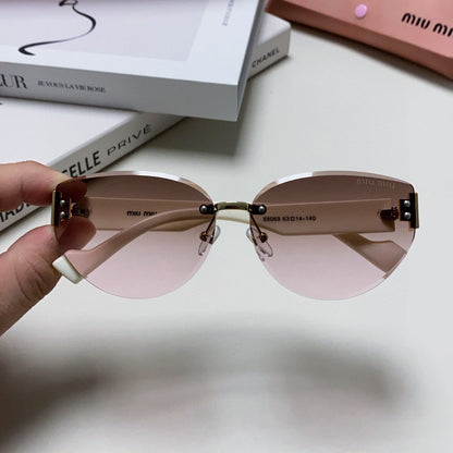 LOGO SUNGLASSES 513011 IN WHITE ACETATE