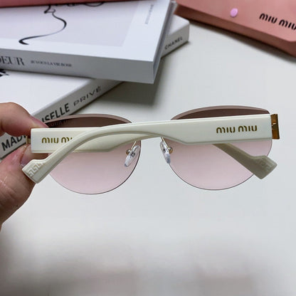 LOGO SUNGLASSES 513011 IN WHITE ACETATE