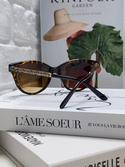 BEE EMBELLISHED BUTTERFLY FRAME SUNGLASSES 570242 IN ACETATE