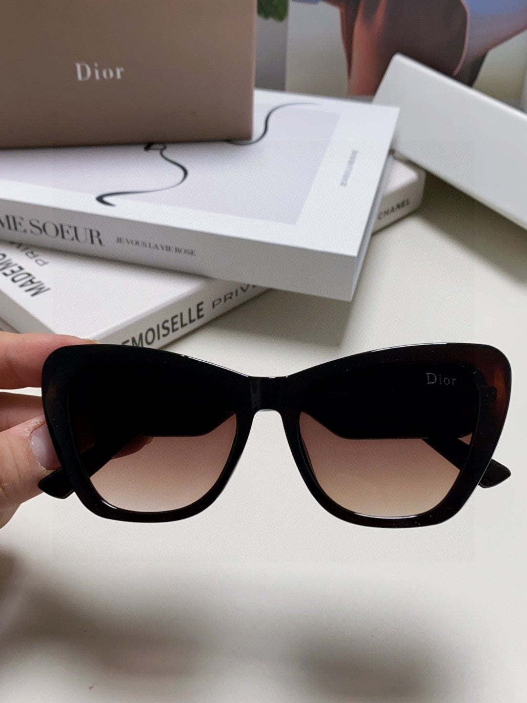 BOBBY B1U SUNGLASS 571590 IN BLACK ACETATE BROWN LENSES