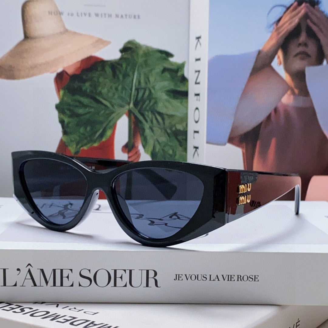 LOGO SUNGLASSES 576812 IN BLACK ACETATE