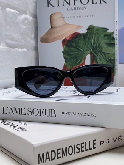 LOGO SUNGLASSES 576812 IN BLACK ACETATE
