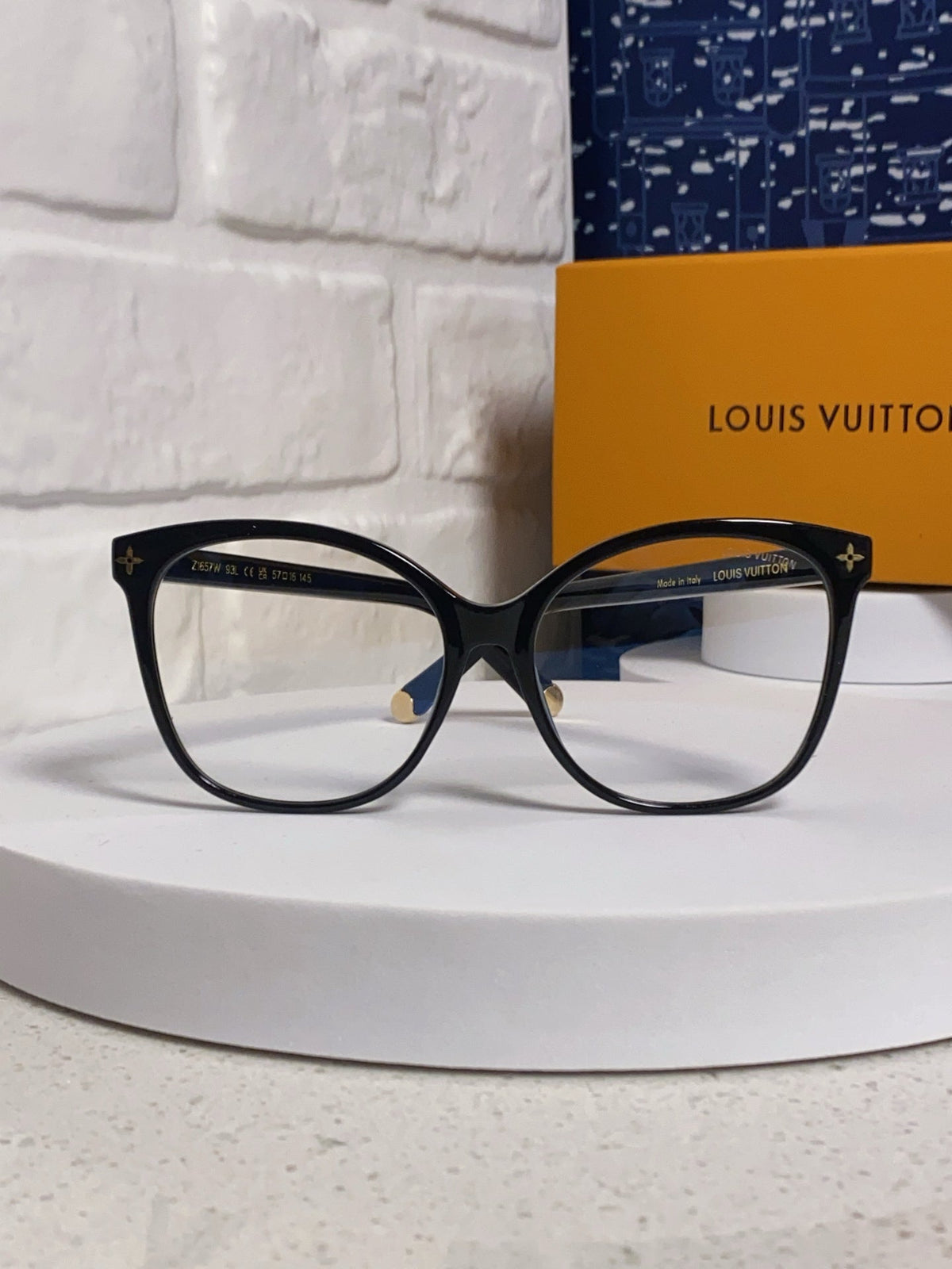 CAT EYE SUNGLASSES Z1657W IN BLACK ACETATE MONOGRAM LOGO
