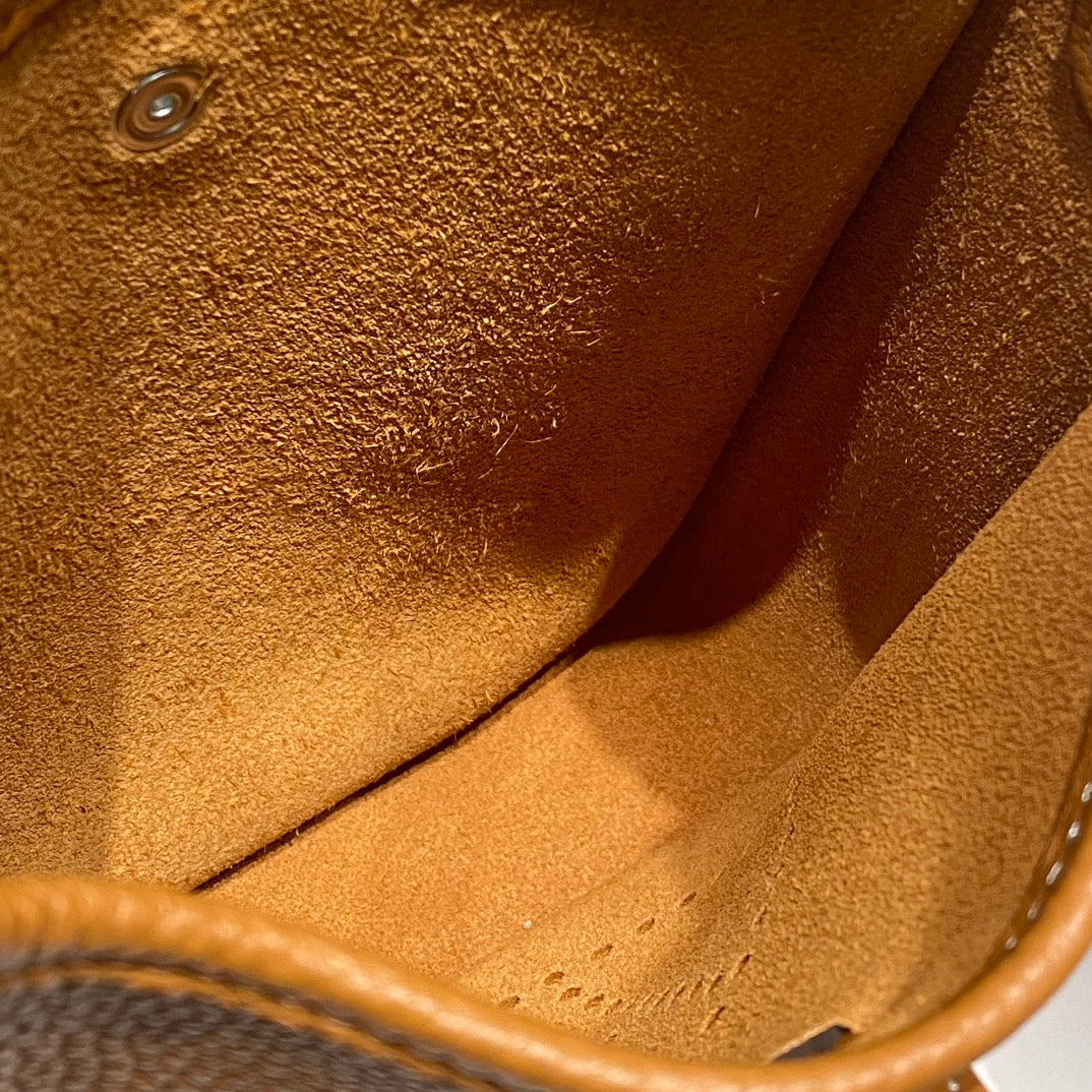 MINI NEO 18 EVELYNE BAG IN TAWNY BROWN GRAINED CALFSKIN