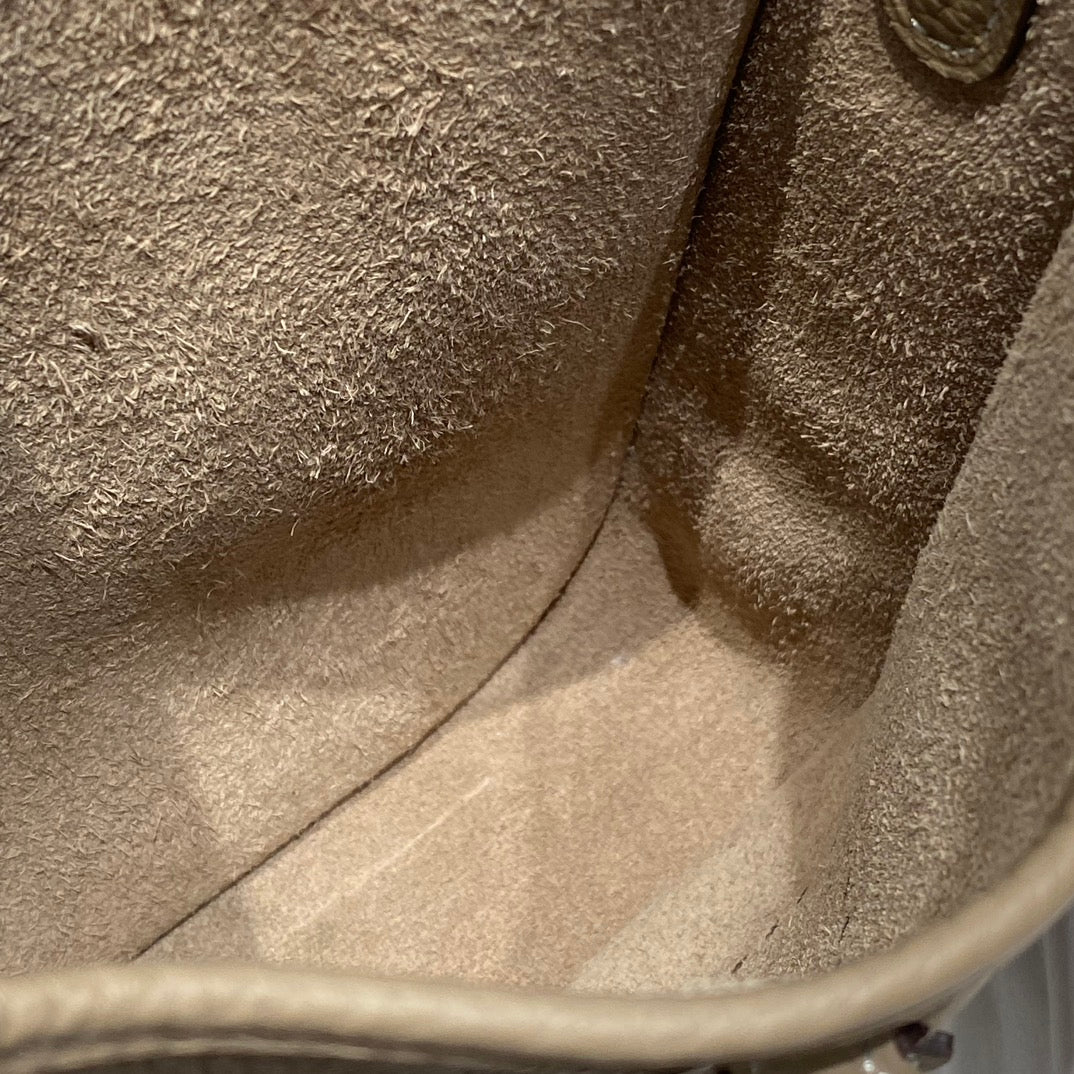 MINI NEO 18 EVELYNE BAG IN TORTILLA BROWN GRAINED CALFSKIN