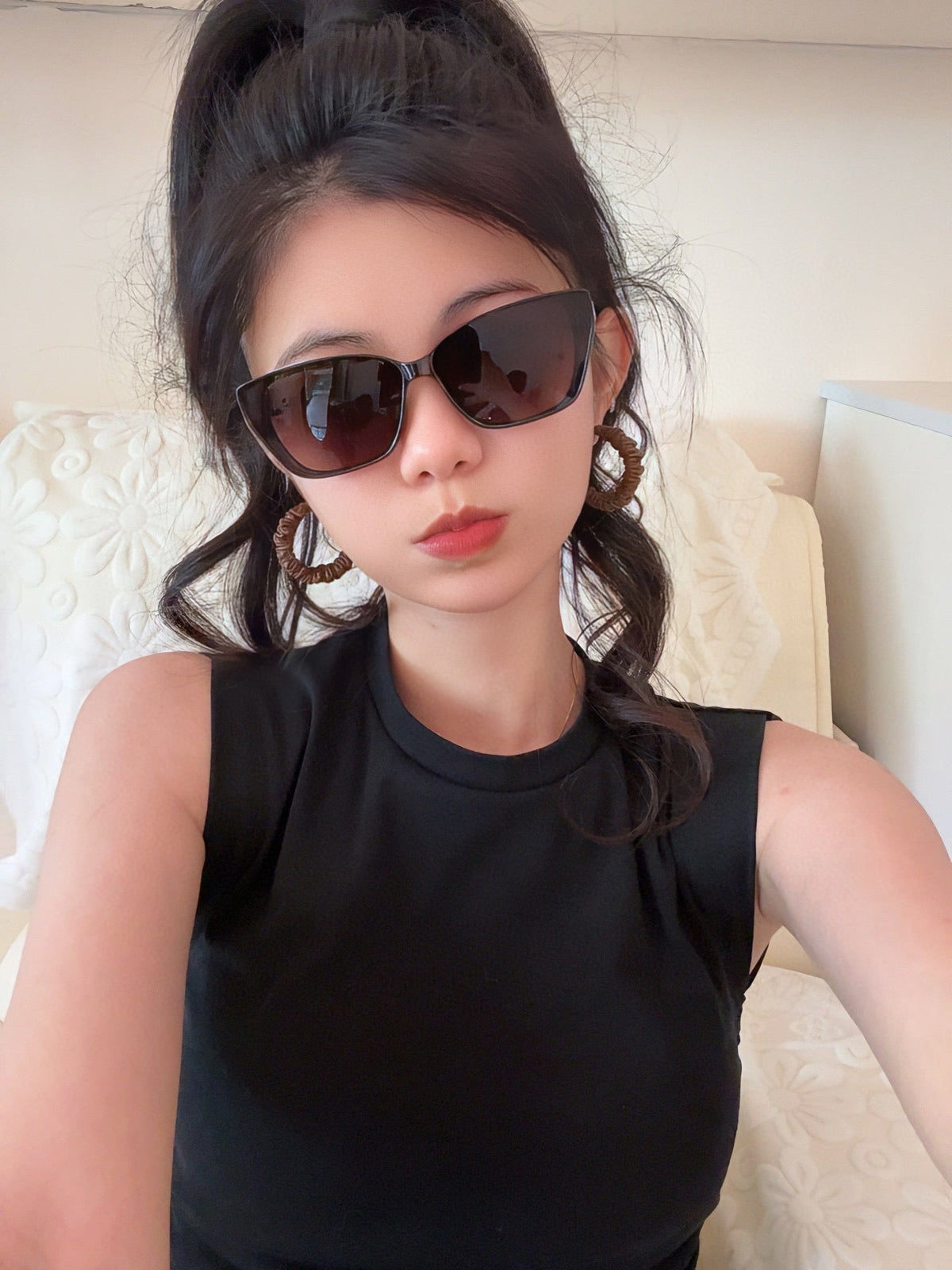 CAT EYE SUNGLASSES L0552 IN ACETATE