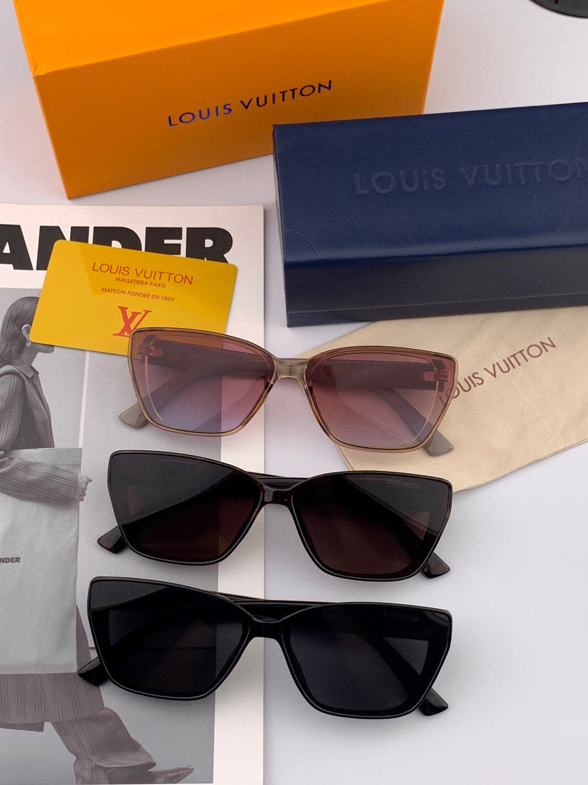 CAT EYE SUNGLASSES L0552 IN ACETATE