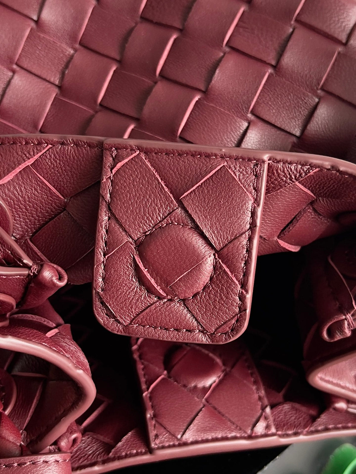 BV Small Parachute 21 Burgundy Lambskin Ghw