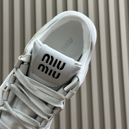 Light Gray Sneakers Calfskin