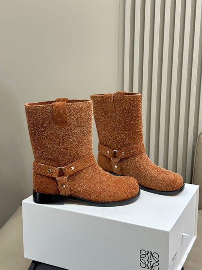 LW CAMPO BIKER BOOT SIENNA SUEDE