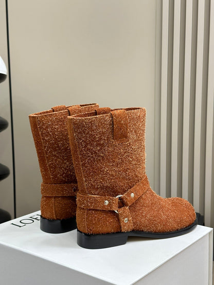 LW CAMPO BIKER BOOT SIENNA SUEDE