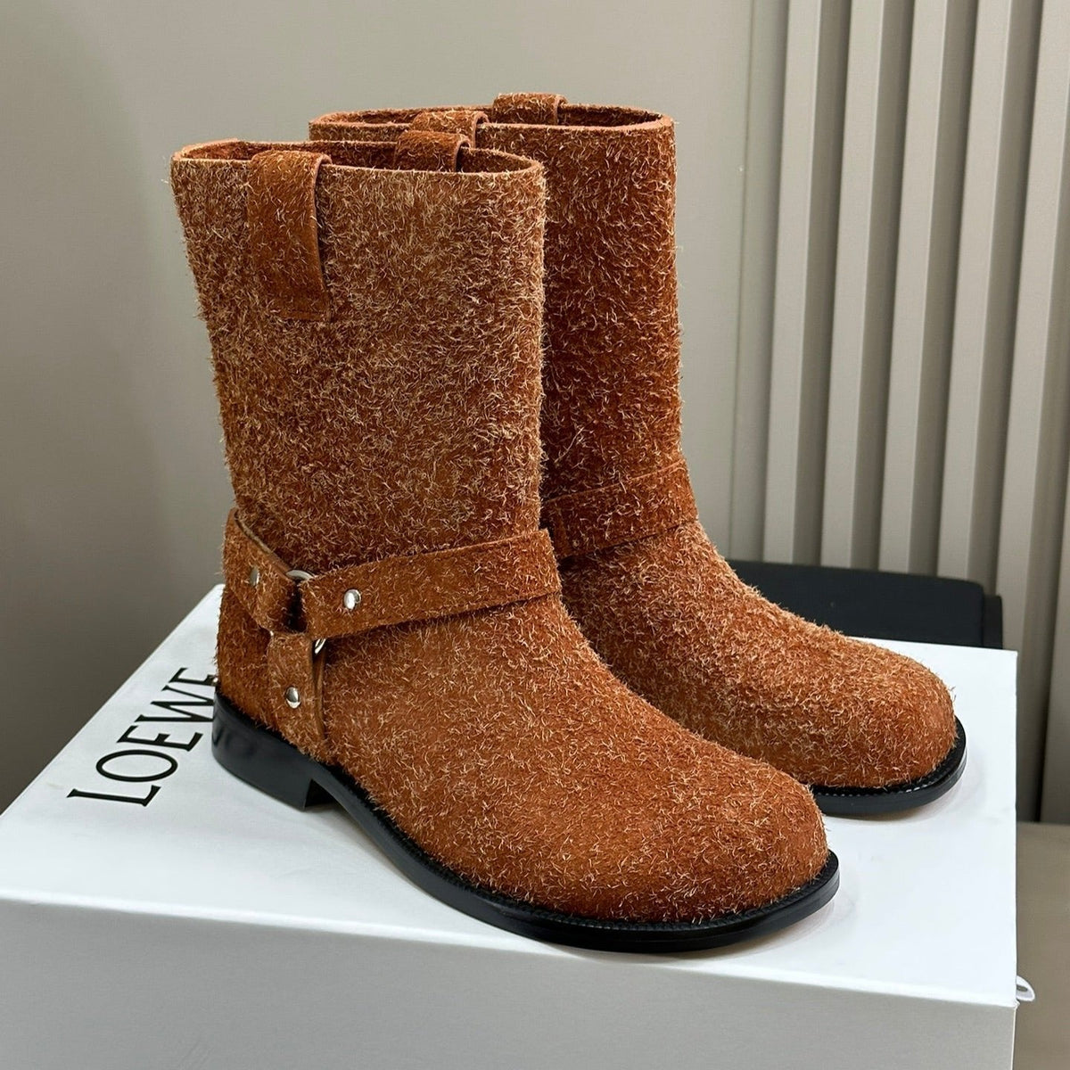 LW CAMPO BIKER BOOT SIENNA SUEDE