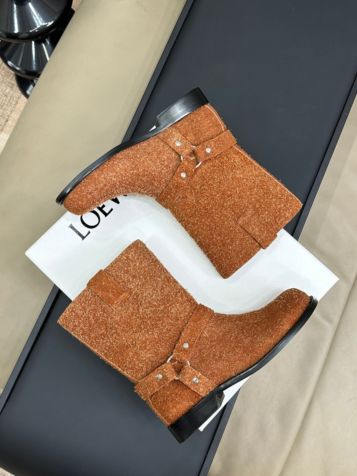 LW CAMPO BIKER BOOT SIENNA SUEDE