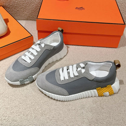 MAINLAND SNEAKER IN ASH GRAY SUEDE AND SHARK GRAY BREATHABLE MESH FABRIC 959350