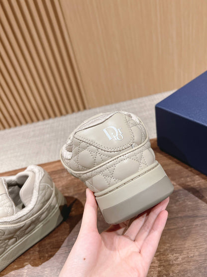 BY ERL B9S SKATER SNEAKER IN PARCHMENT BEIGE CANNAGE LAMBSKIN