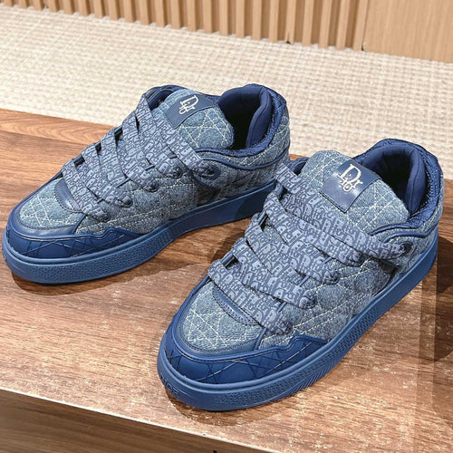 BY ERL B9S SKATER SNEAKER IN COBALT BLUE CANNAGE FABRIC