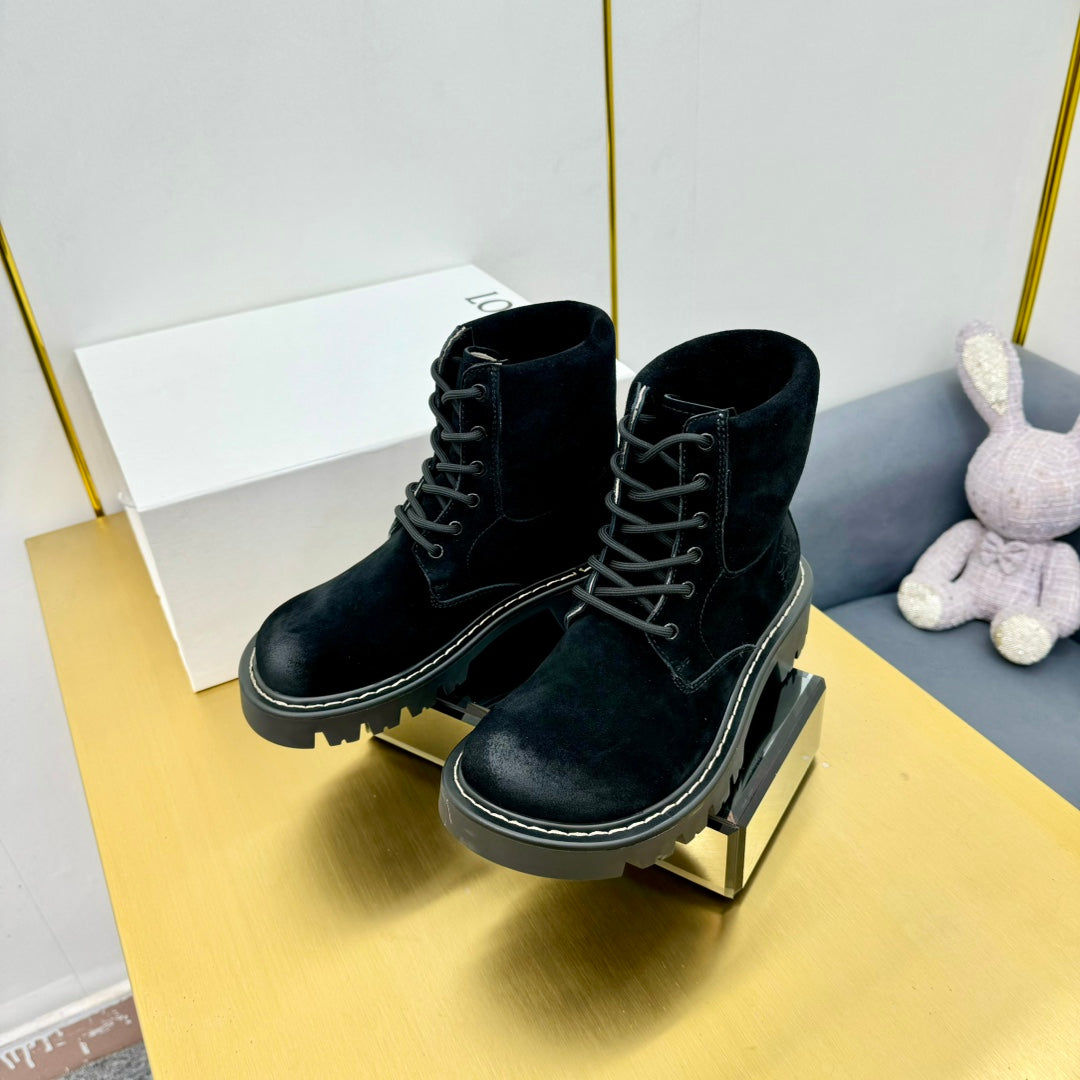 LW SIERRA COMBAT BOOT BLACK SUEDE