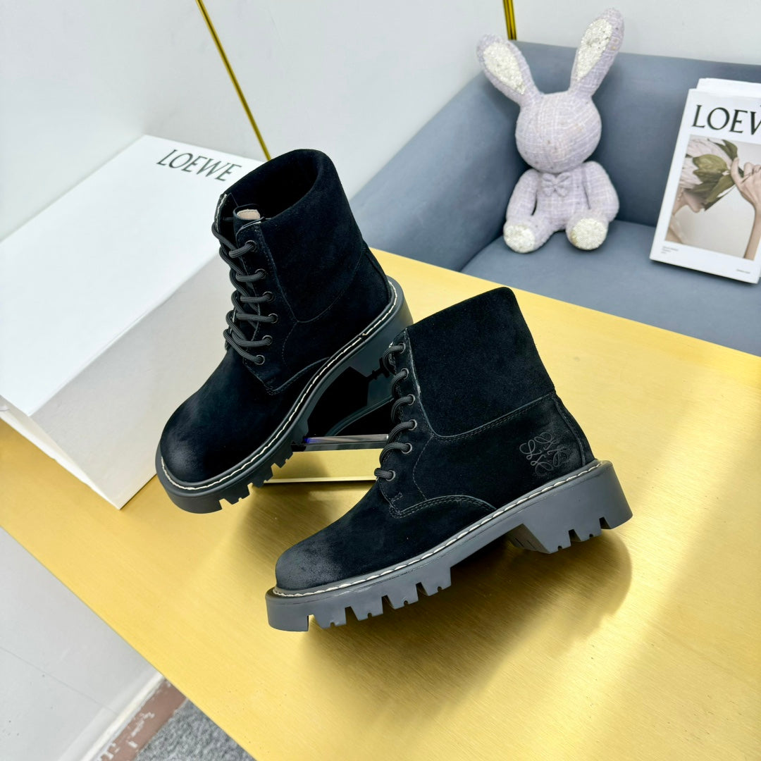 LW SIERRA COMBAT BOOT BLACK SUEDE