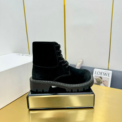 LW SIERRA COMBAT BOOT BLACK SUEDE