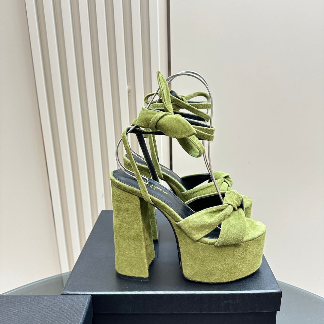BIANCA PLATFORM SANDALS IN LIMERICK SUEDE