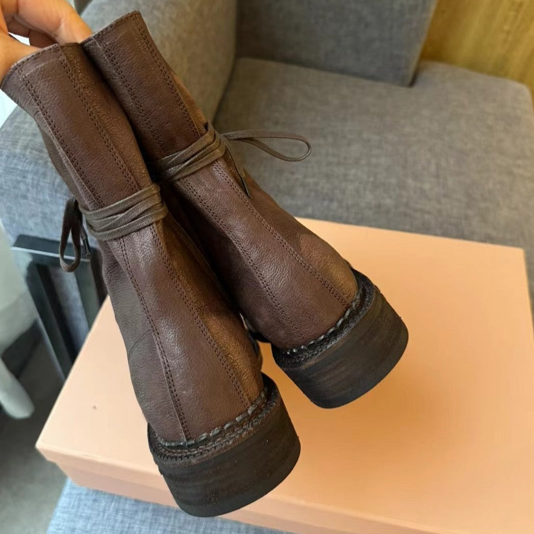 Boots Wood Color Calfskin