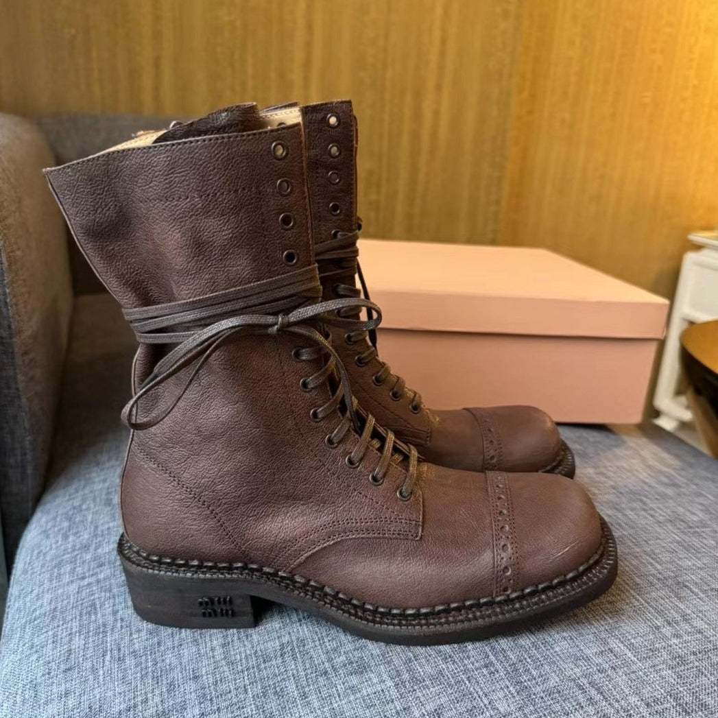 Boots Wood Color Calfskin