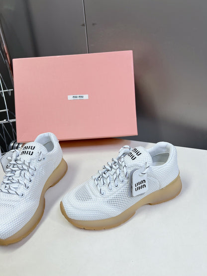 BASIC SNEAKERS IN WHITE MESH