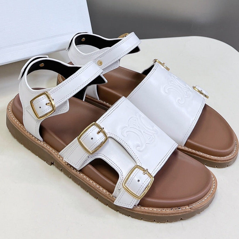 MINO SANDAL IN WHITE CALFSKIN