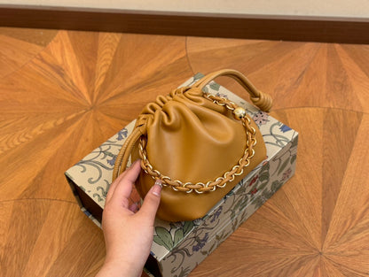 LOE MINI 18 FLAMENCO PURSE IN WARM DESERT NAPPA LAMBSKIN