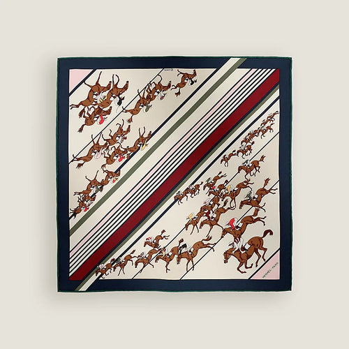 Hermes Les Courses Scarf 45