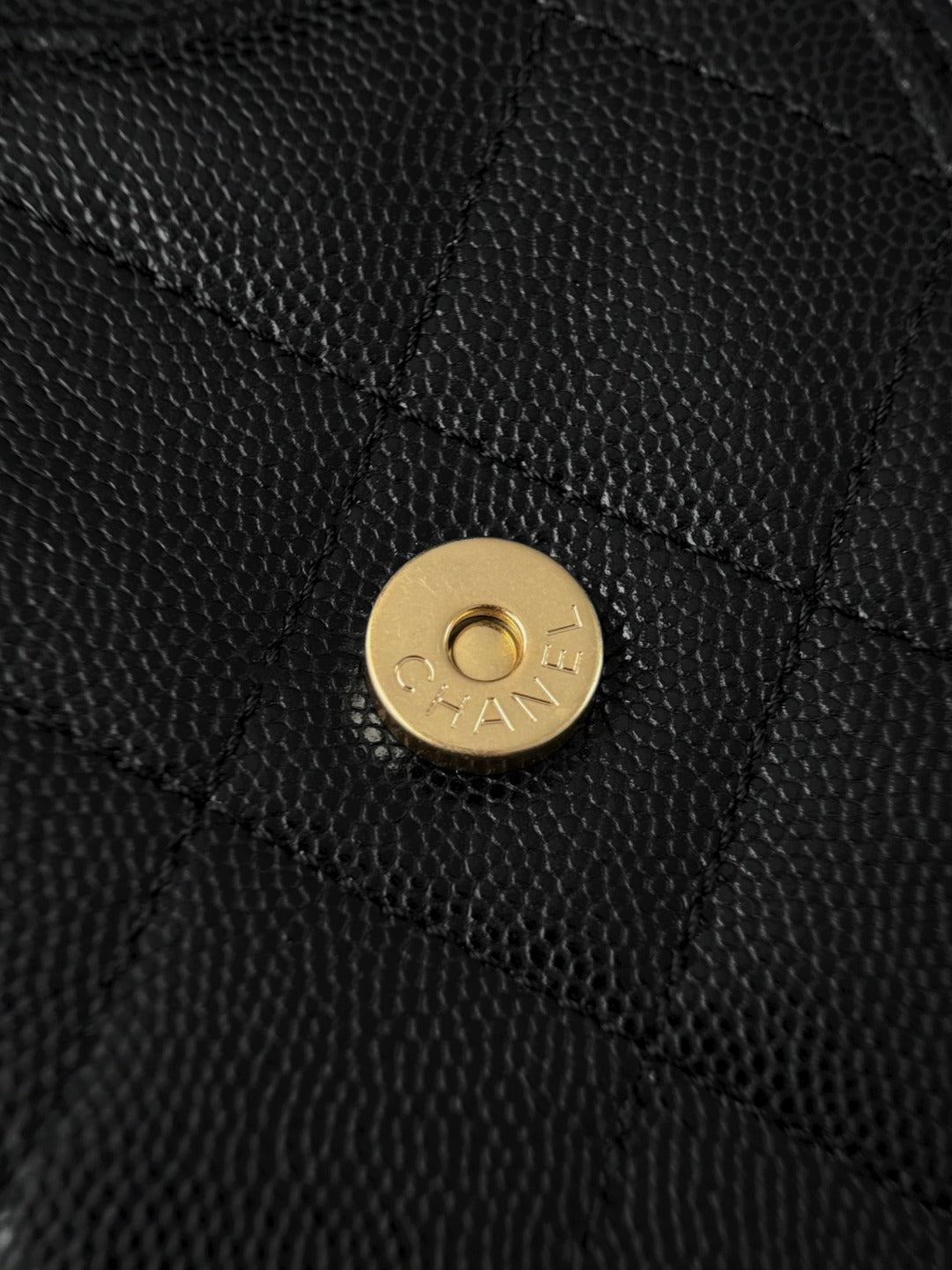 Chanel 25 Mini Black Gold hardware