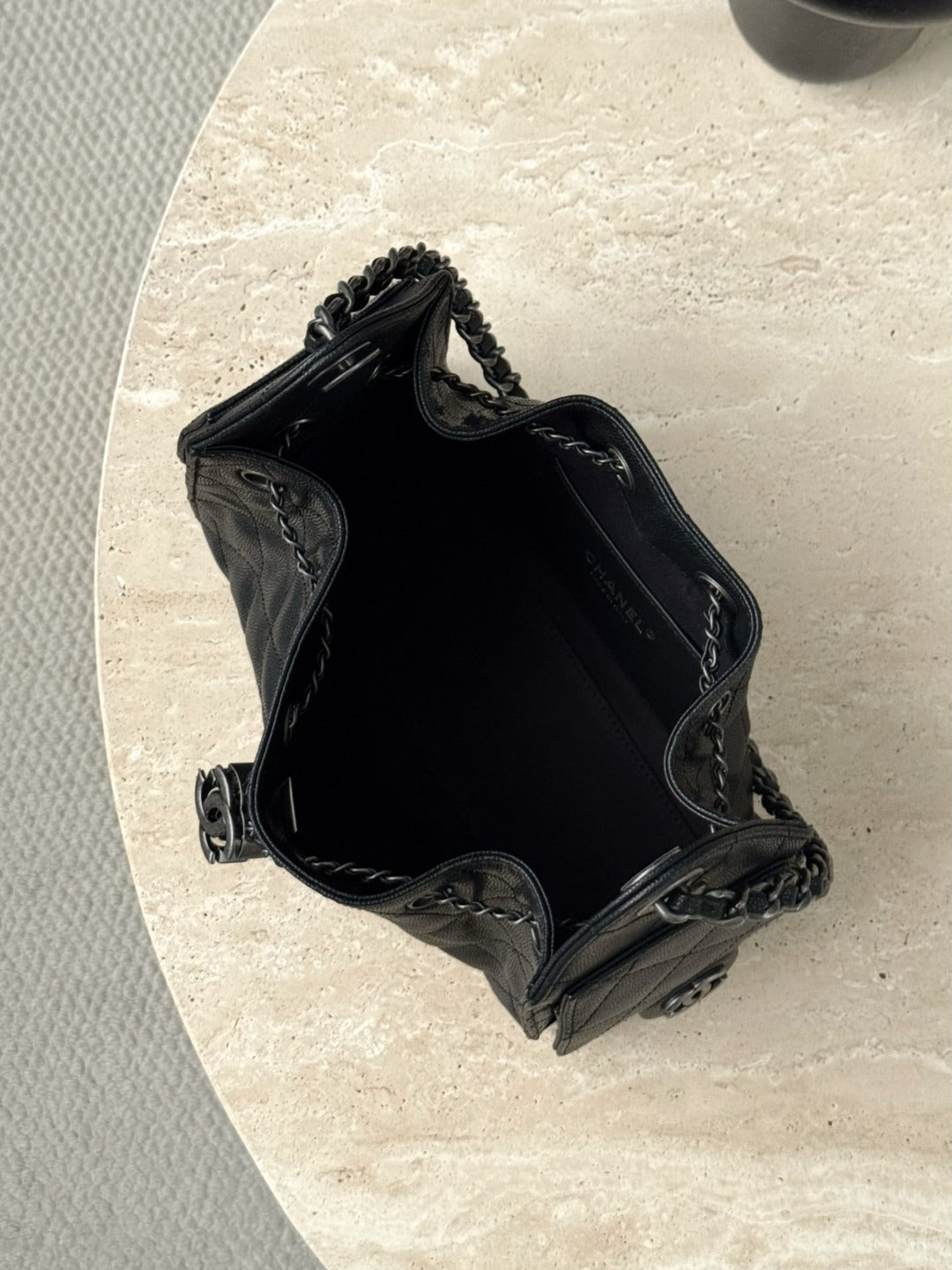 CHANEL 25 Bag Mini Black with Sliver Hardware