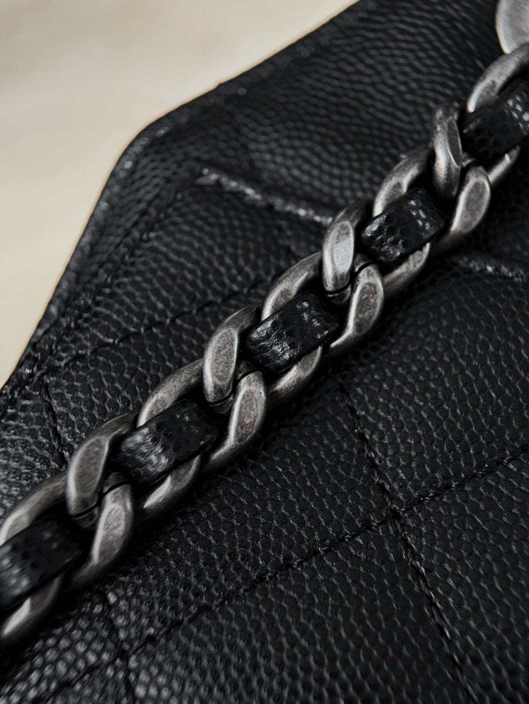 CHANEL 25 Bag Mini Black with Sliver Hardware