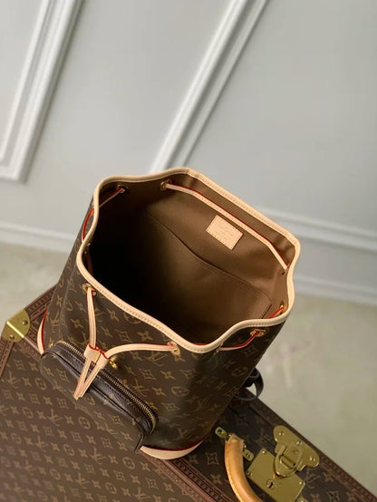 Louis Vuitton Montsouris PM backpack in Monogram coated canvas
