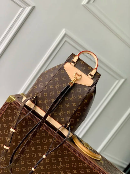 Louis Vuitton Montsouris PM backpack in Monogram coated canvas