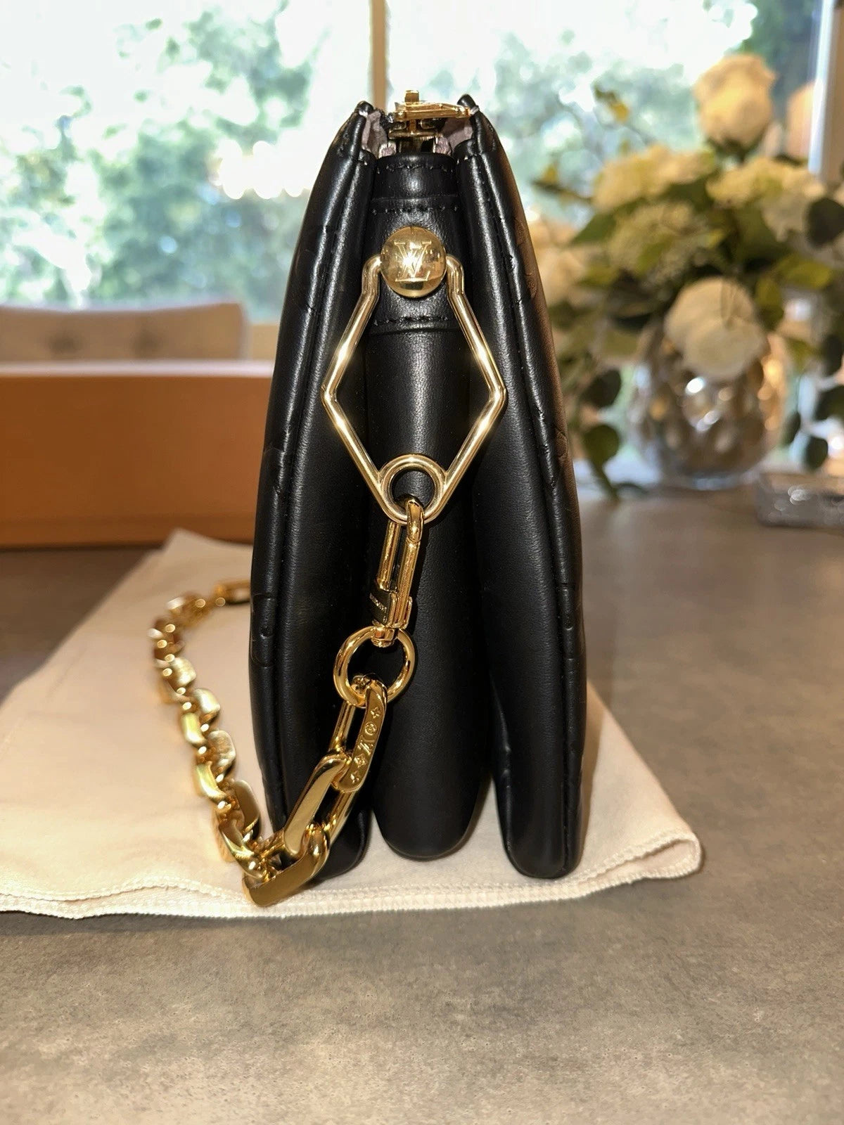 Louis Vuitton Coussin PM Embossed Monogram Black
