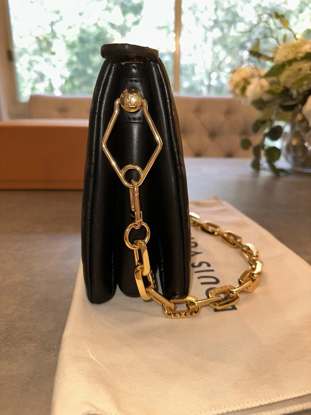 Louis Vuitton Coussin PM Embossed Monogram Black